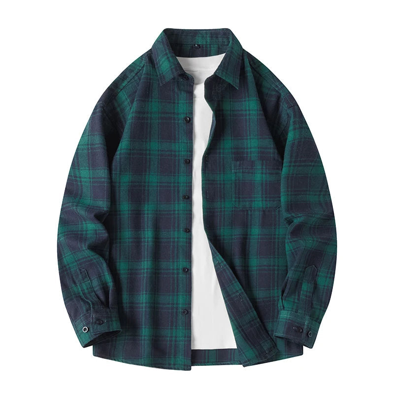 Surchemise à carreaux style urbain pour homme