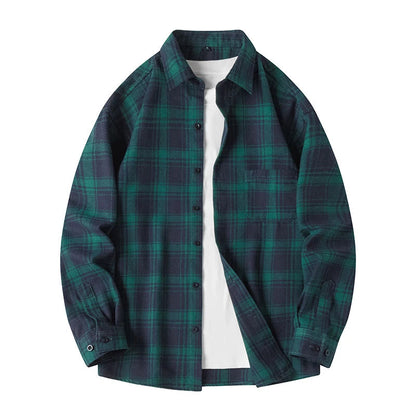Surchemise à carreaux style urbain pour homme