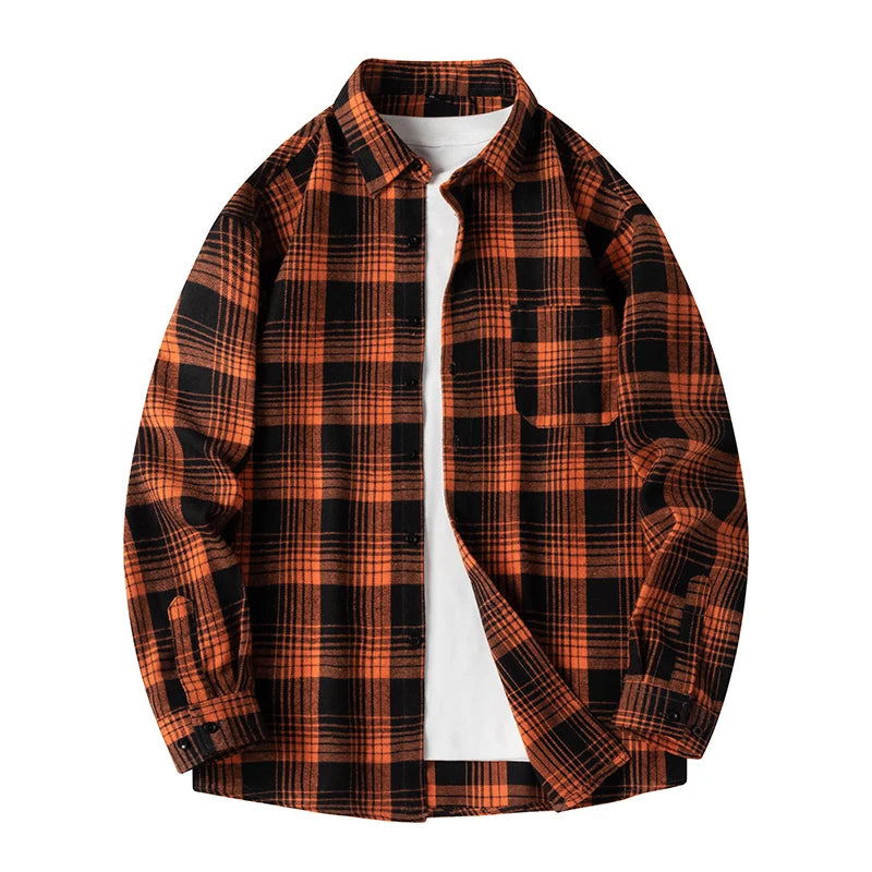 Surchemise à carreaux style urbain pour homme