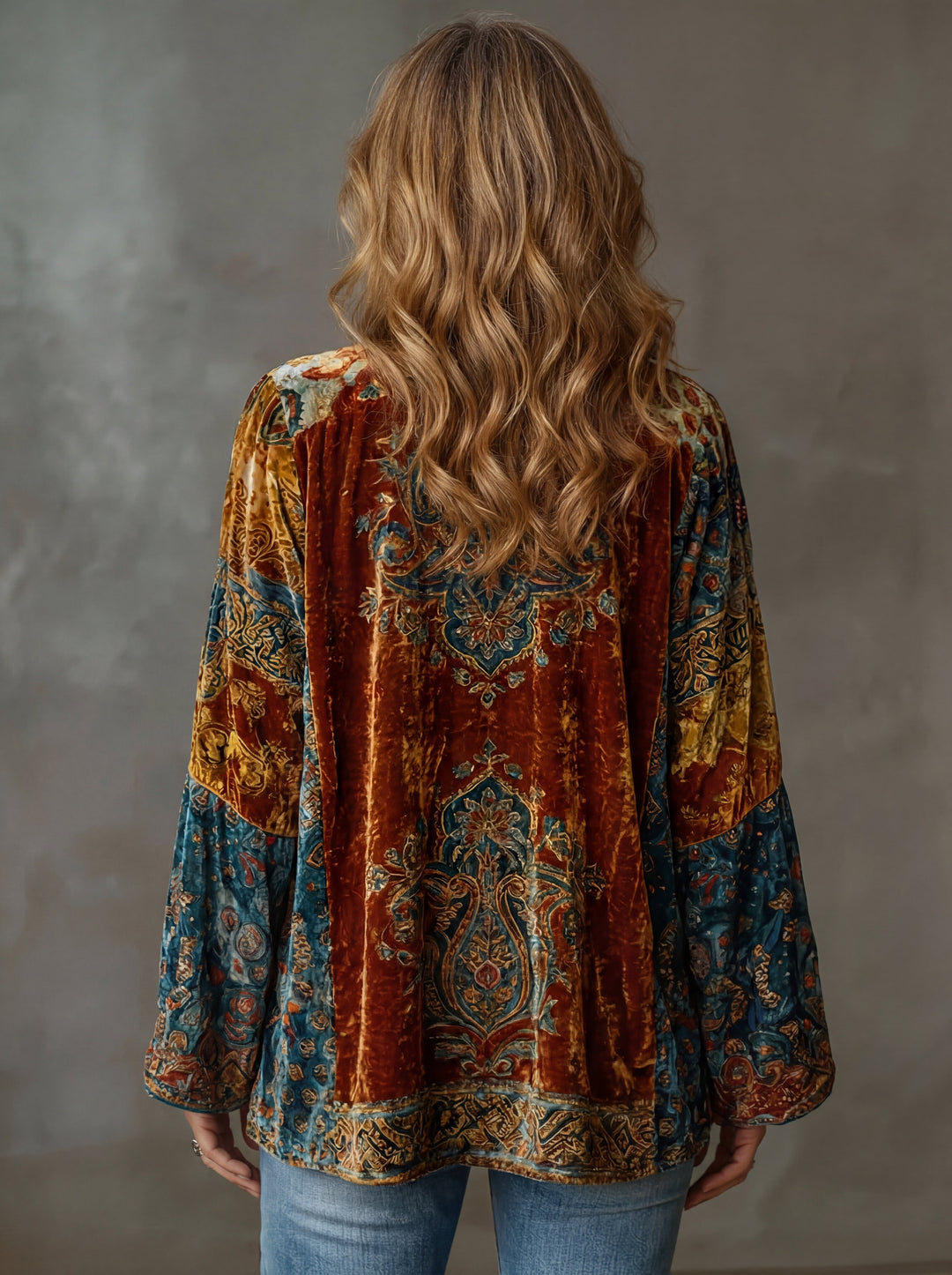 Erwan | Veste kimono bohème motifs fluides