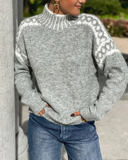 Pull en maille gaufrée pour femme - style 5