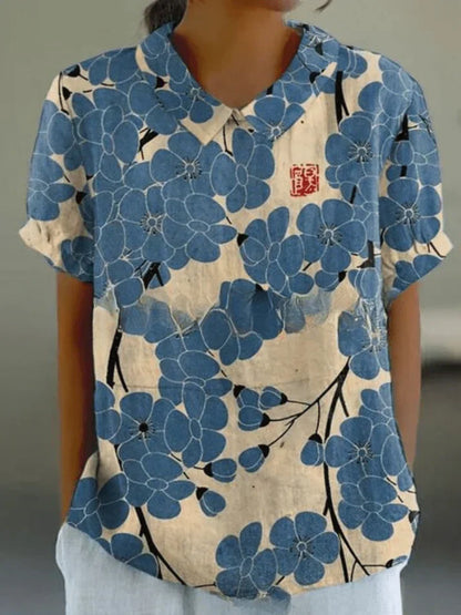 Solène | Blouse Femme Fleurie Fluide