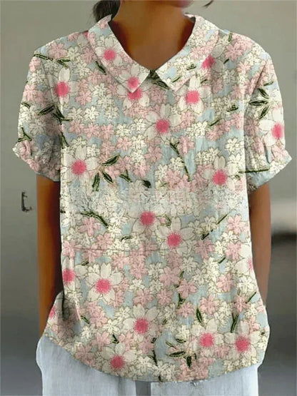 Solène | Blouse Femme Fleurie Fluide