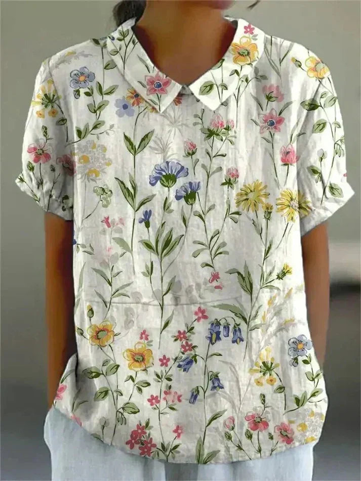 Solène | Blouse Femme Fleurie Fluide