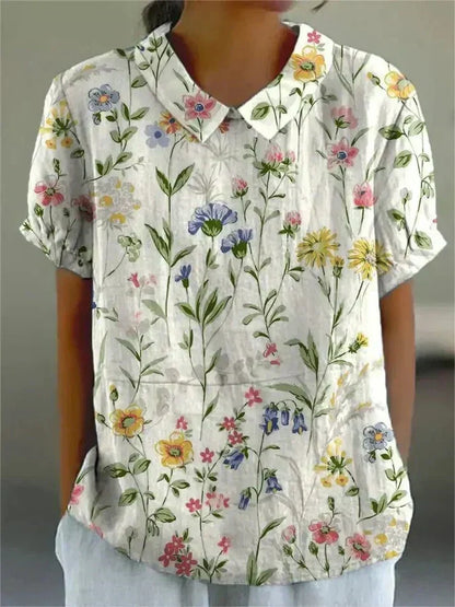 Solène | Blouse Femme Fleurie Fluide