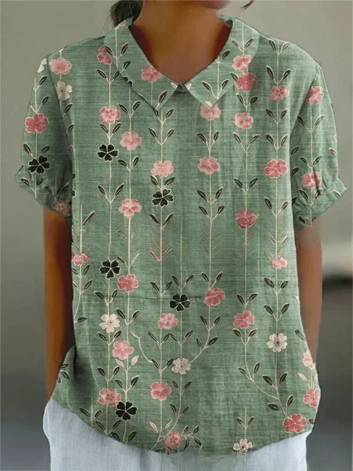 Solène | Blouse Femme Fleurie Fluide