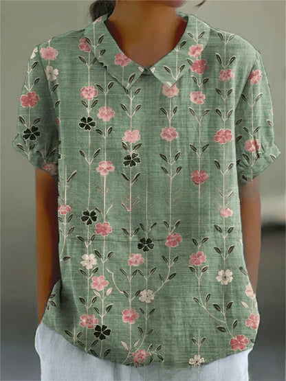 Solène | Blouse Femme Fleurie Fluide