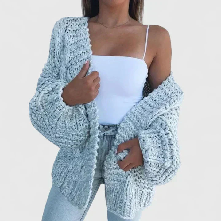 Henriette | Cardigan grosse maille femme