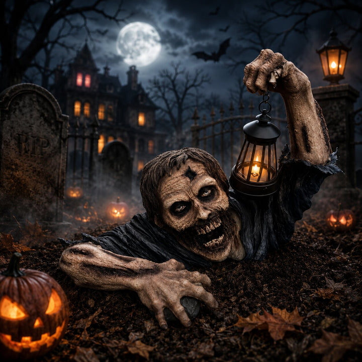 Lueur | Zombie rampant avec lanterne LED
