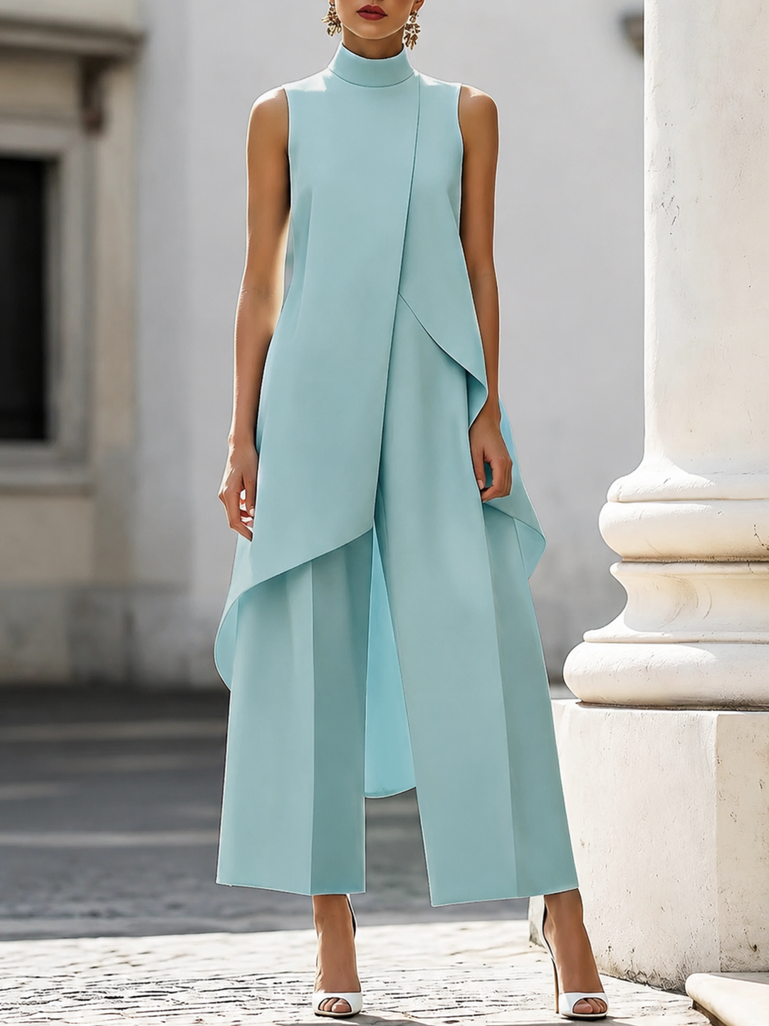 Justine | Combinaison col montant asymétrique