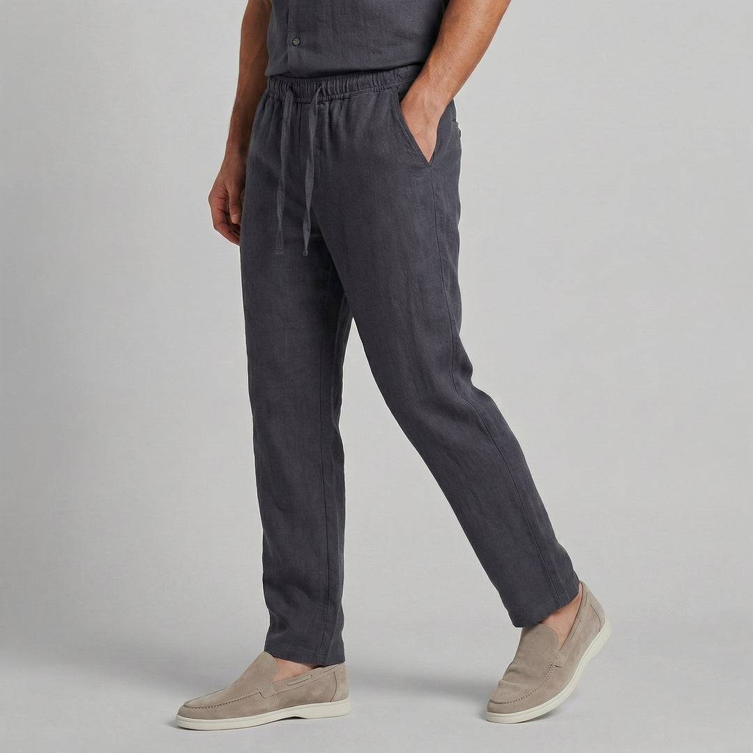 Lucas | Pantalon en Lin Homme Large