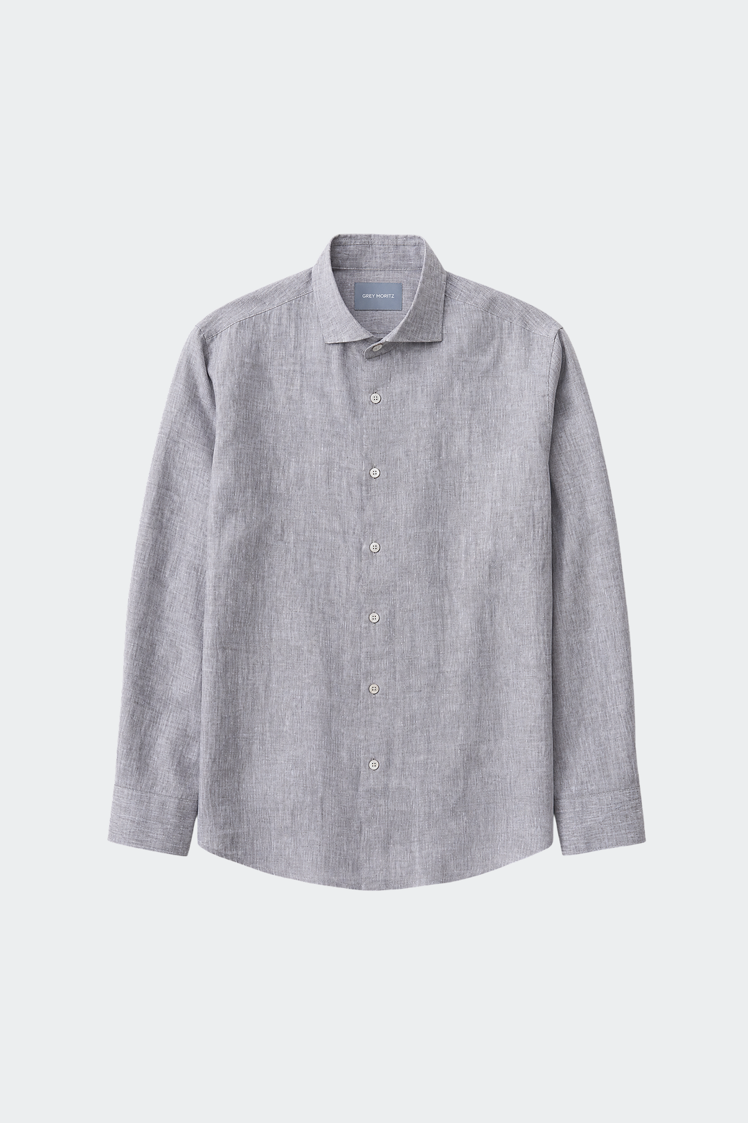Chemise en lin décontractée col italien pour homme - rouge de bourgogne
