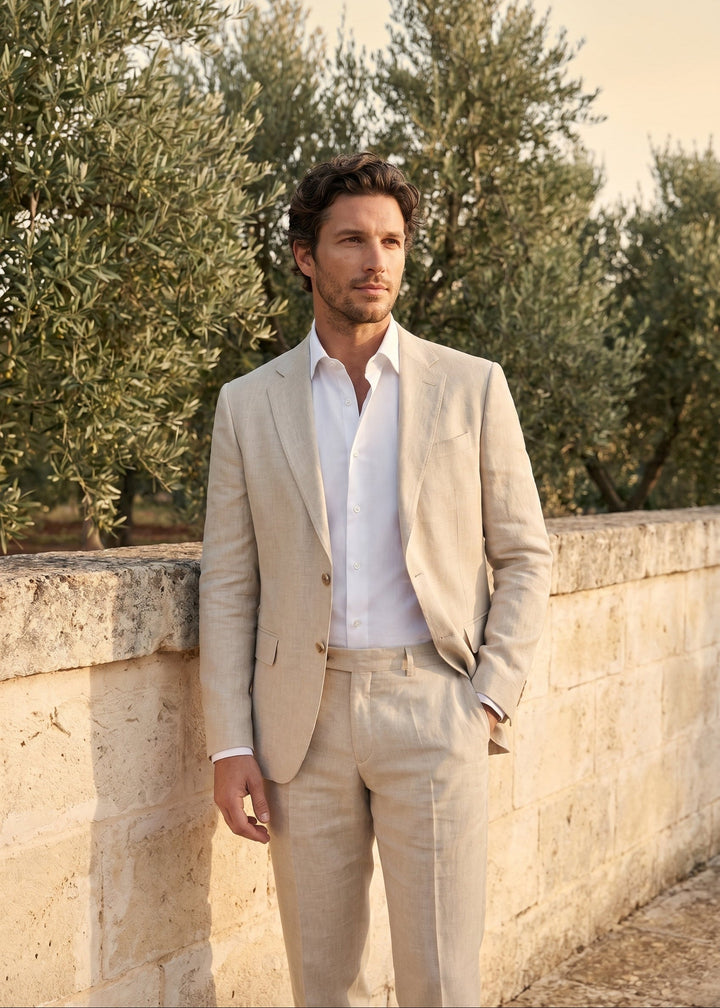 Gabriel | Costume en Lin Homme Élégant