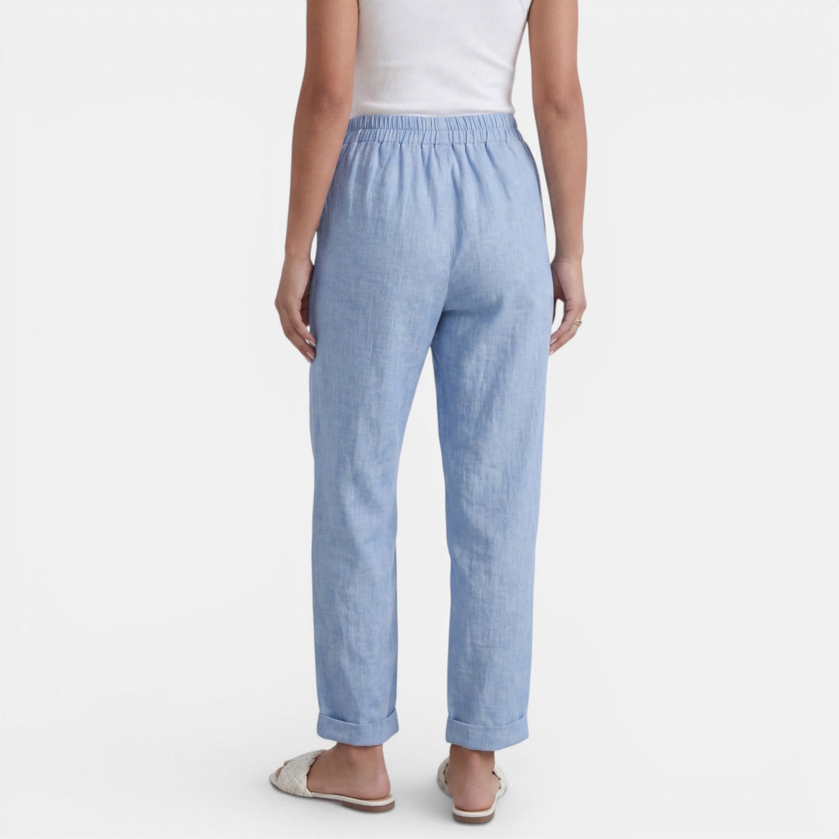 Luce | Pantalon lin femme taille haute
