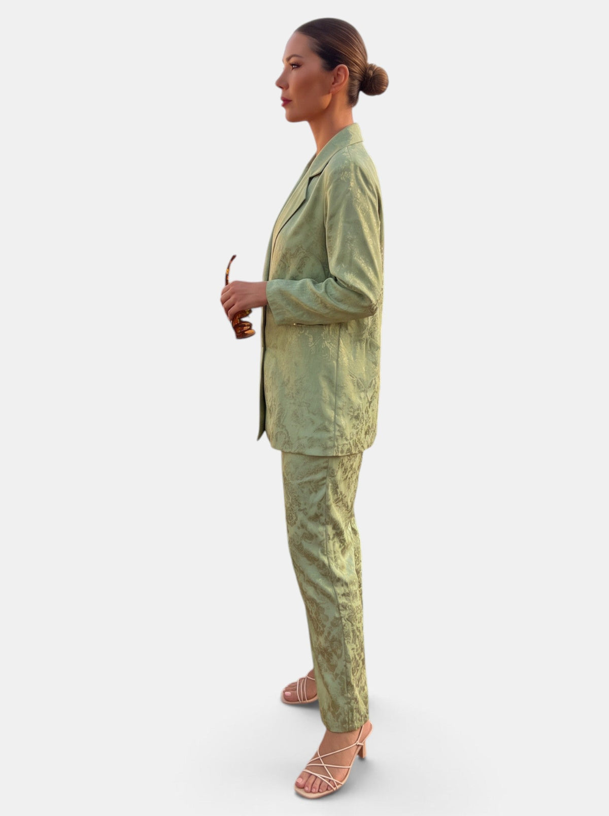 Albine | Ensemble blazer et pantalon femme jambe large