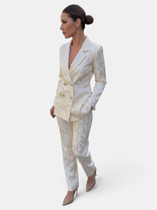 Albine | Ensemble blazer et pantalon femme jambe large