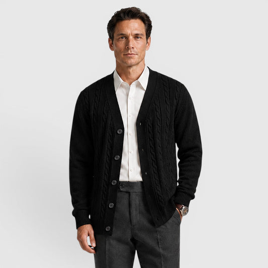 Cardigan homme boutonné en maille