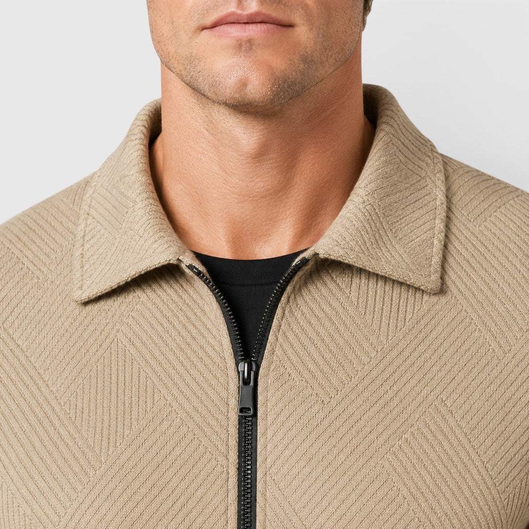 Clément | Veste Homme Zippée Texturée