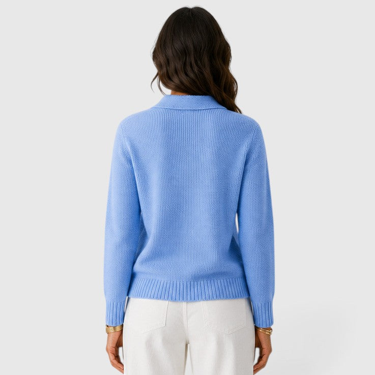 Cardigan femme en maille boutonné