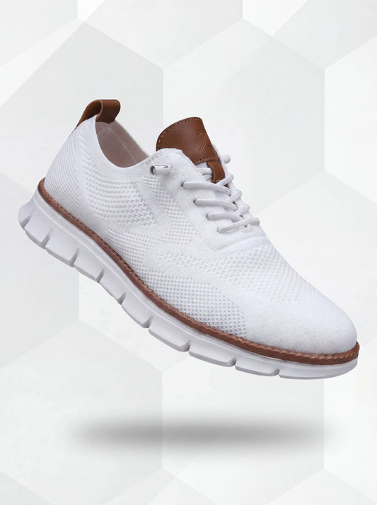Paire de sneakers, vue latérale - blanc