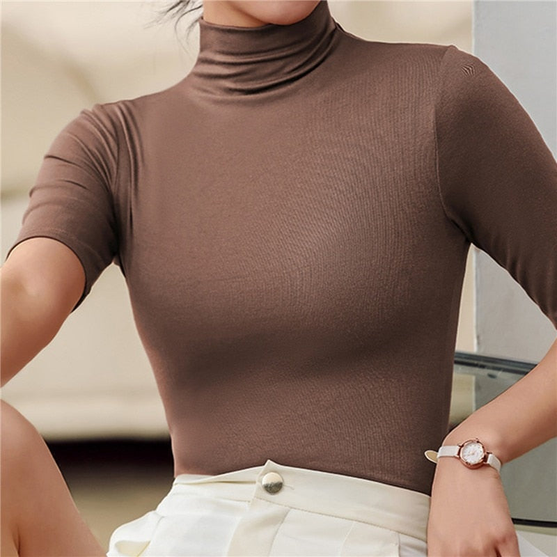 Eden | Top col roulé sans coutures femme
