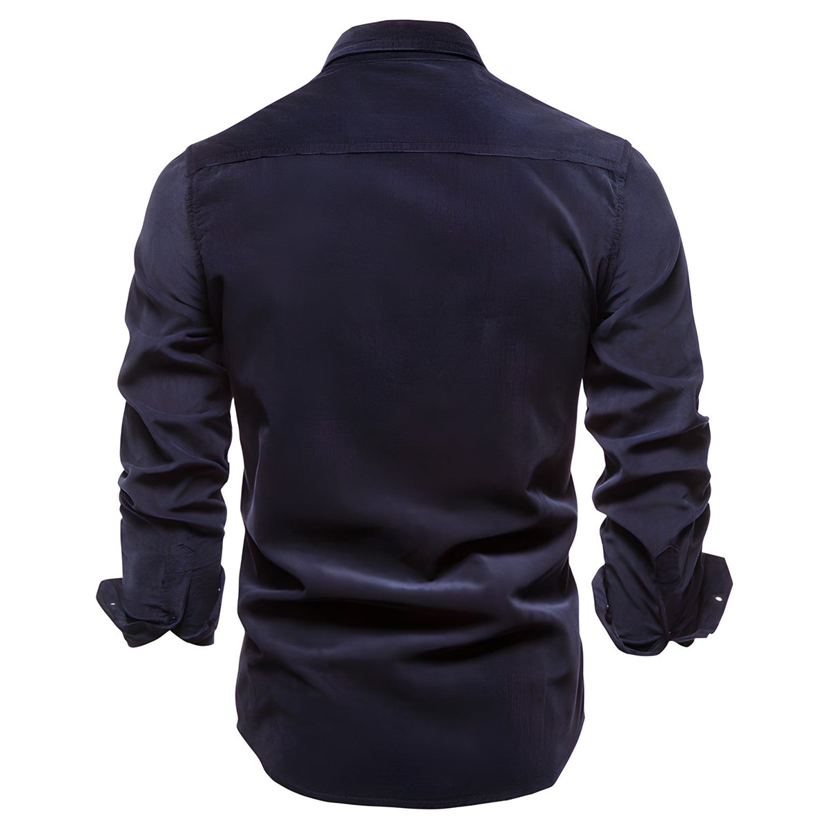 Chemise homme à manches longues et double poches