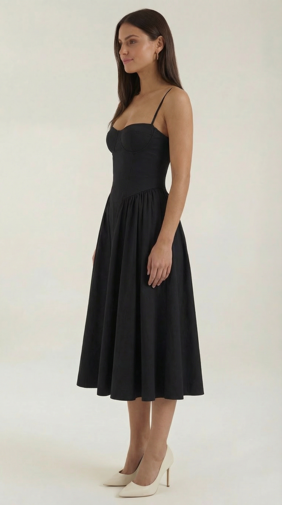 Isolde | Robe midi femme élégante style corset