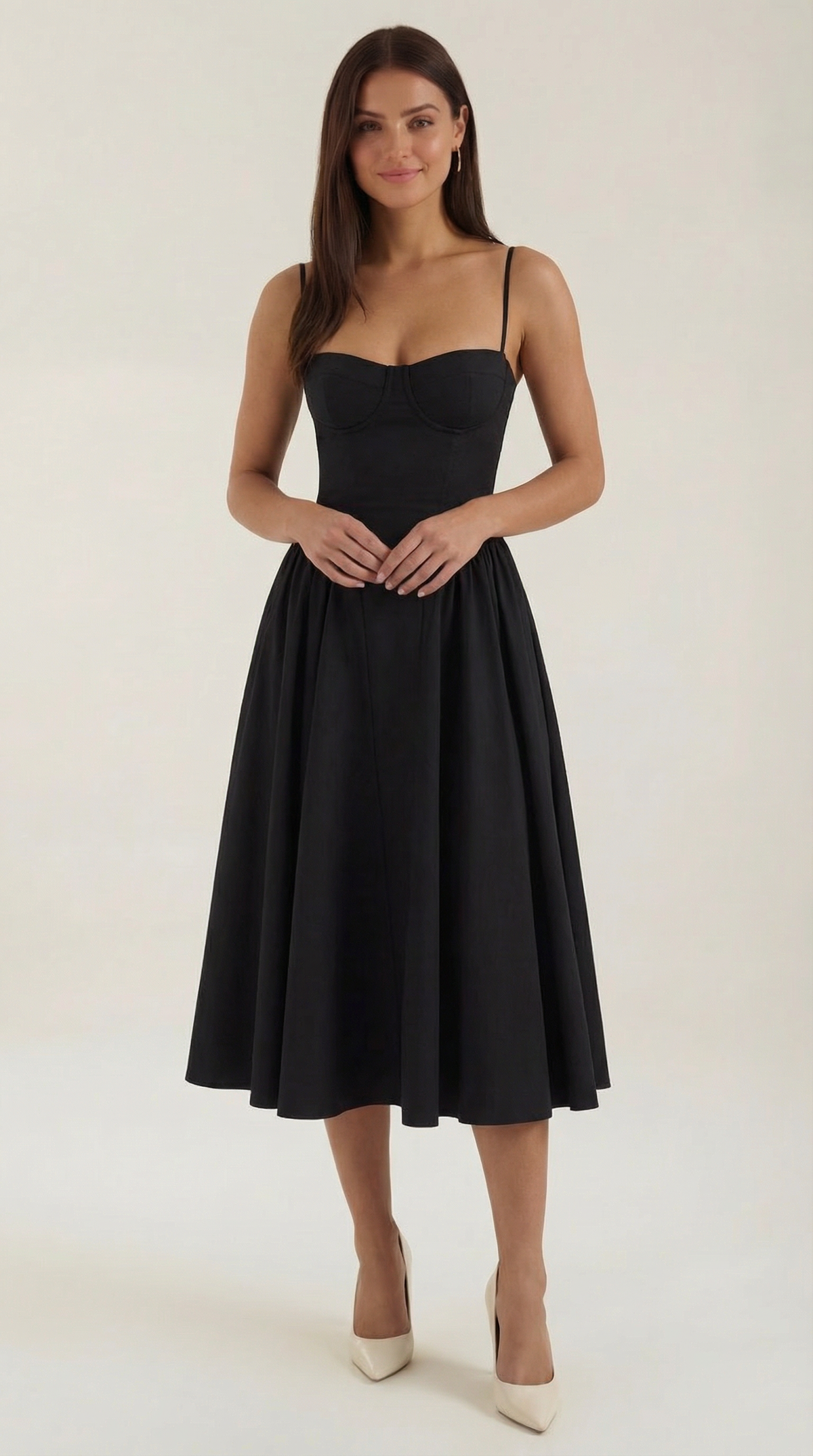 Isolde | Robe midi femme élégante style corset