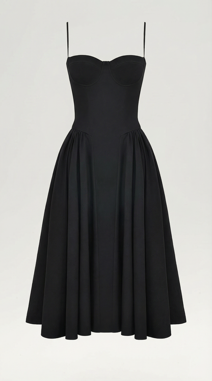 Isolde | Robe midi femme élégante style corset