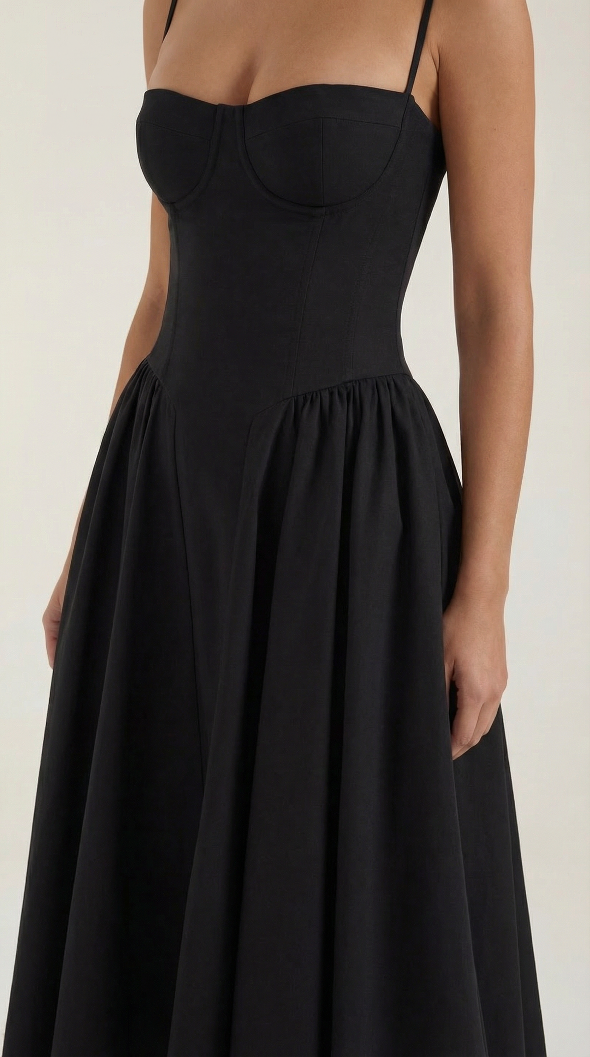Isolde | Robe midi femme élégante style corset