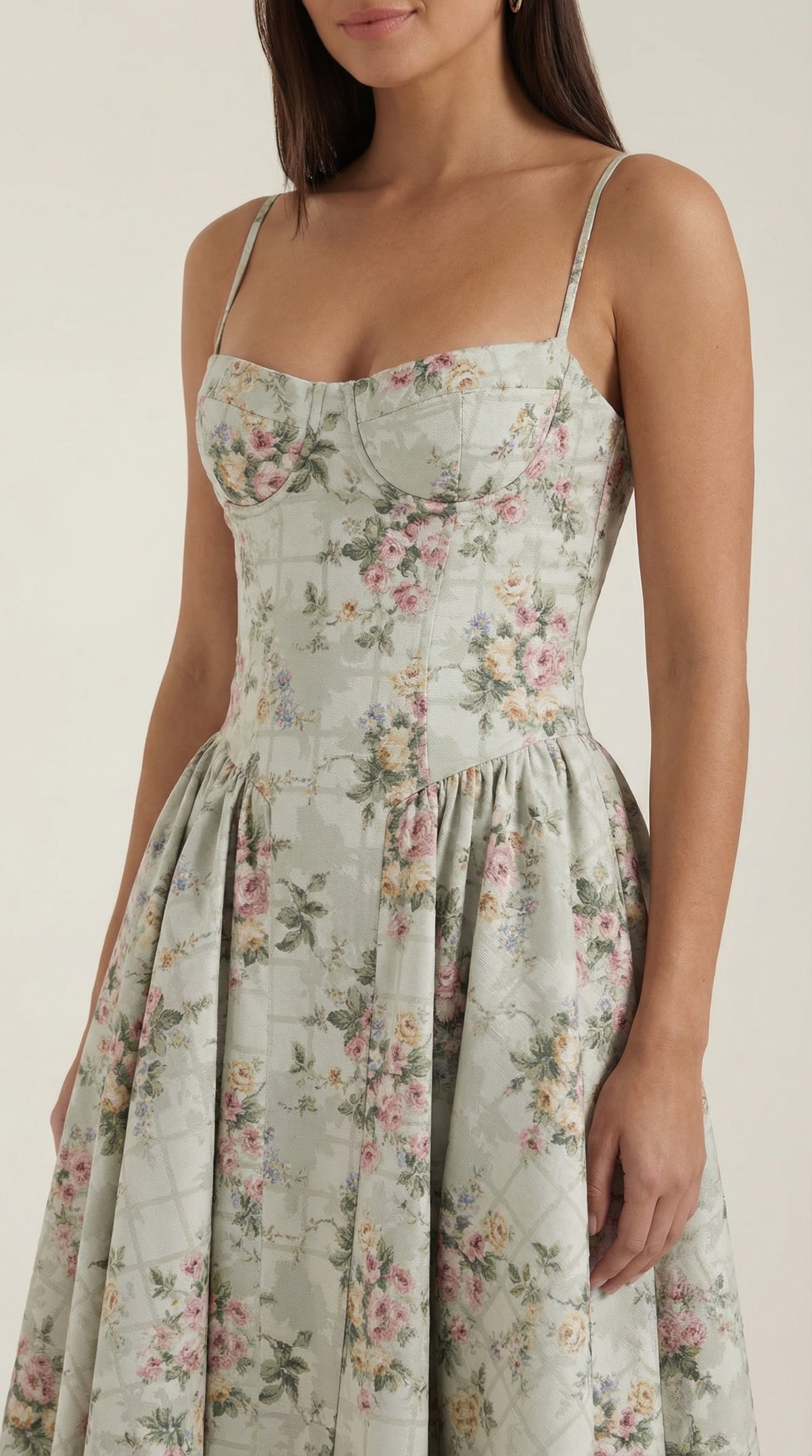 Isolde | Robe midi femme élégante style corset