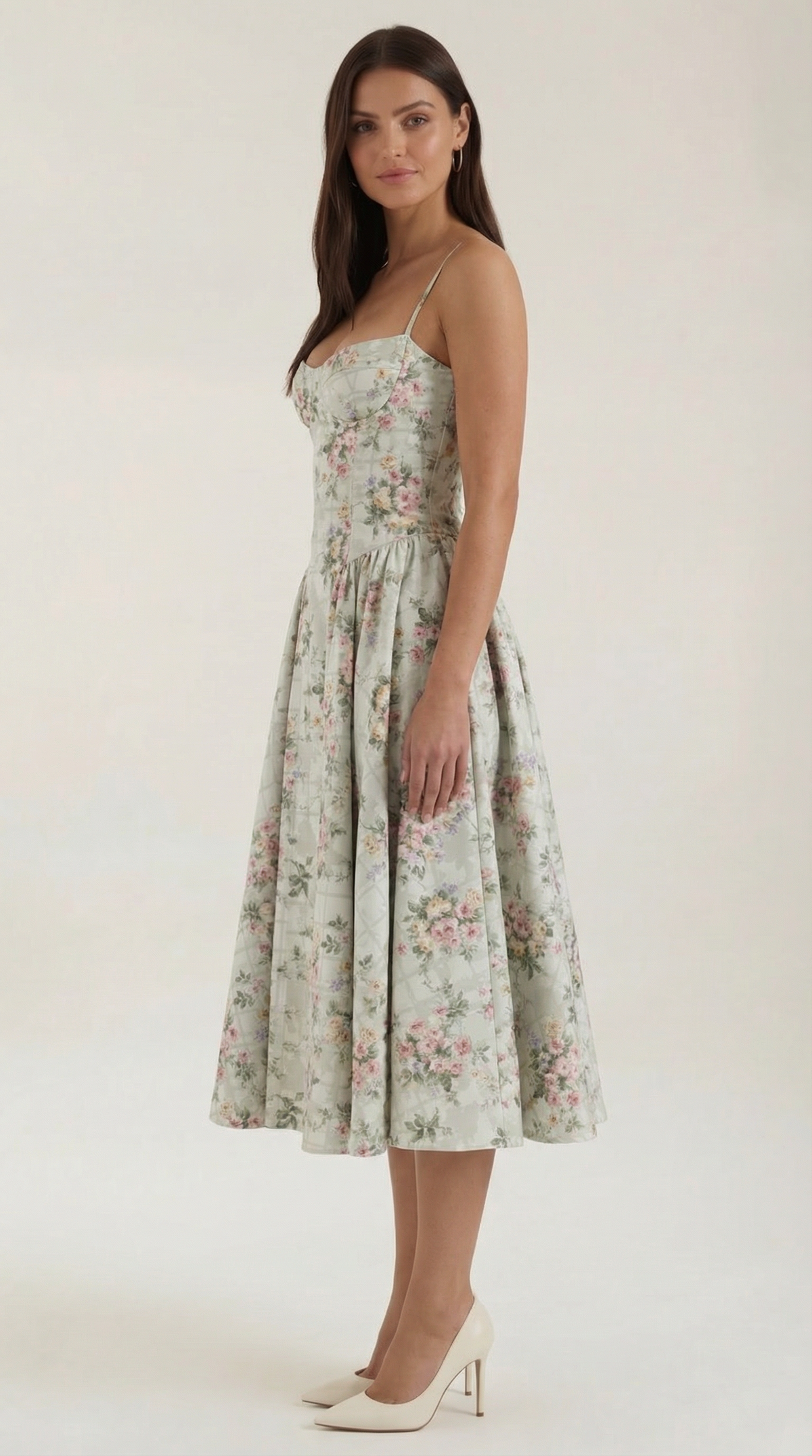 Isolde | Robe midi femme élégante style corset