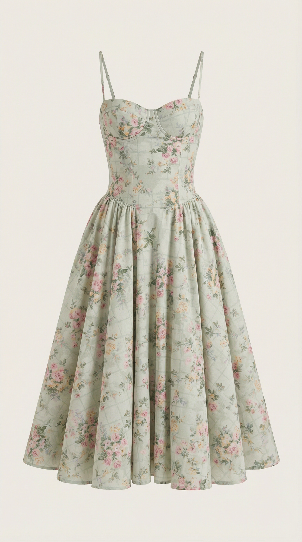 Isolde | Robe midi femme élégante style corset