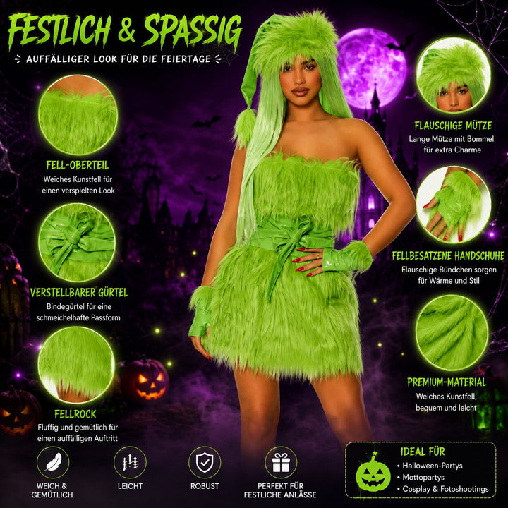Salomé | Costume Sexy Grinch femme