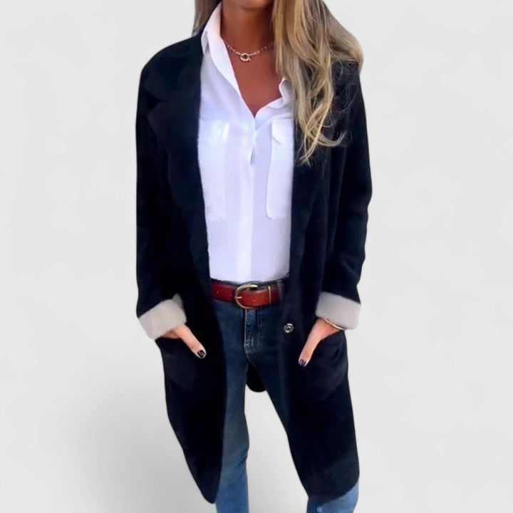 Solange | Manteau blazer long femme