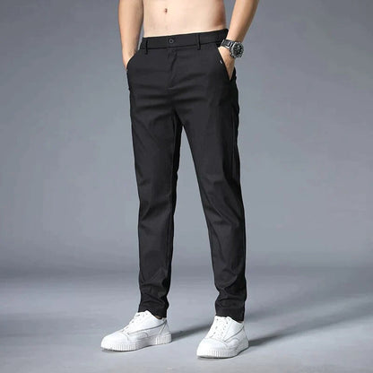Pantalon chino slim pour homme - noir