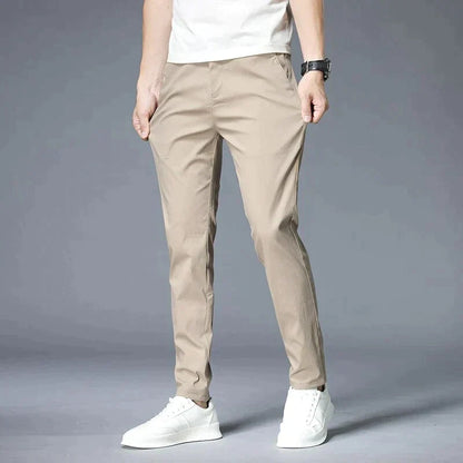 Pantalon chino slim pour homme - kaki