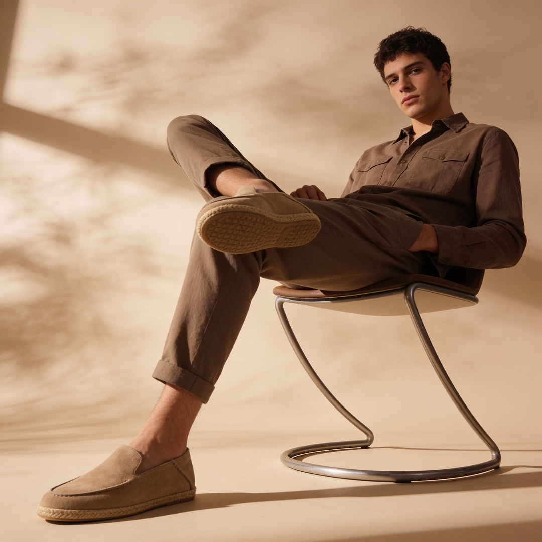 Clément | Mocassins Espadrilles Homme en Daim