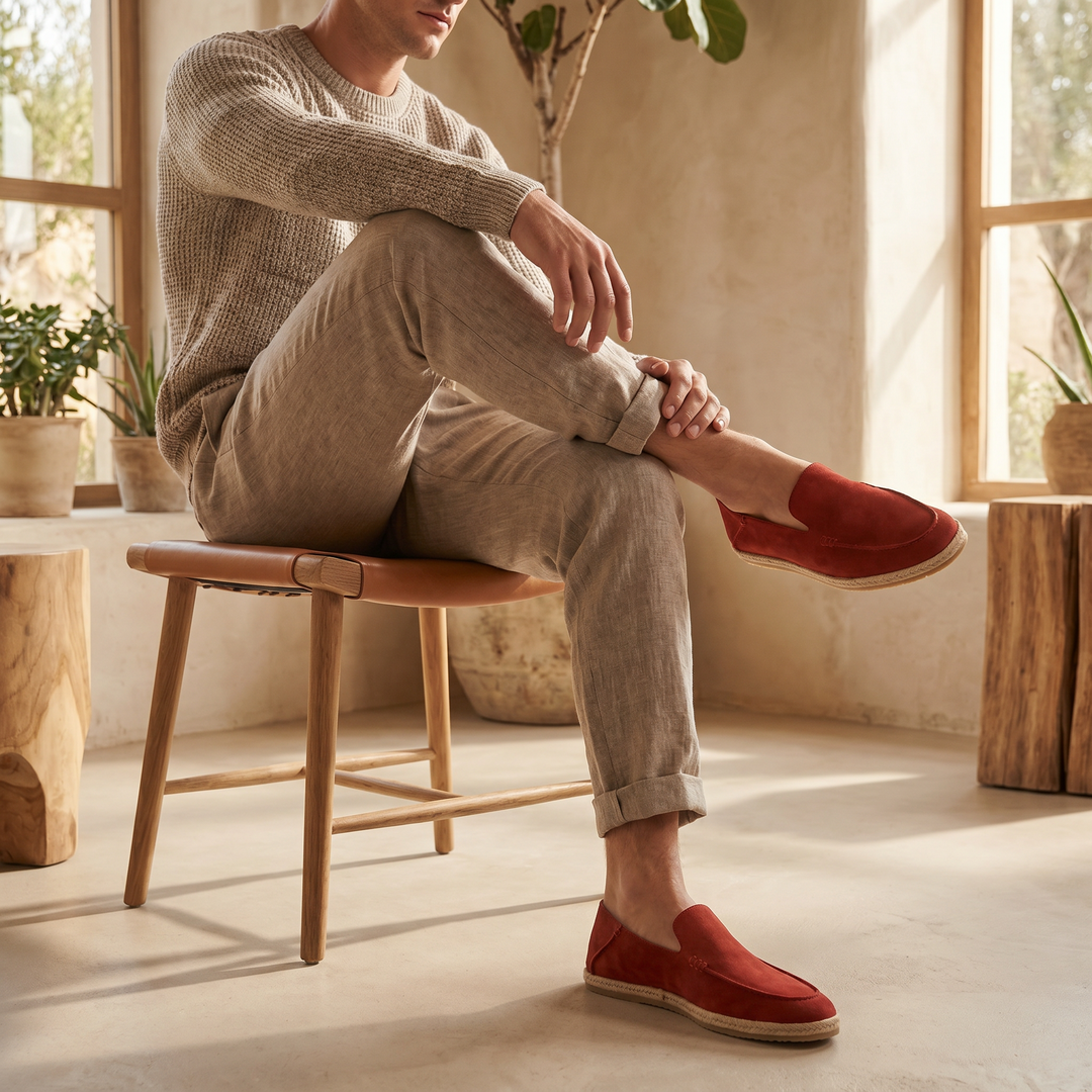 Clément | Mocassins Espadrilles Homme en Daim