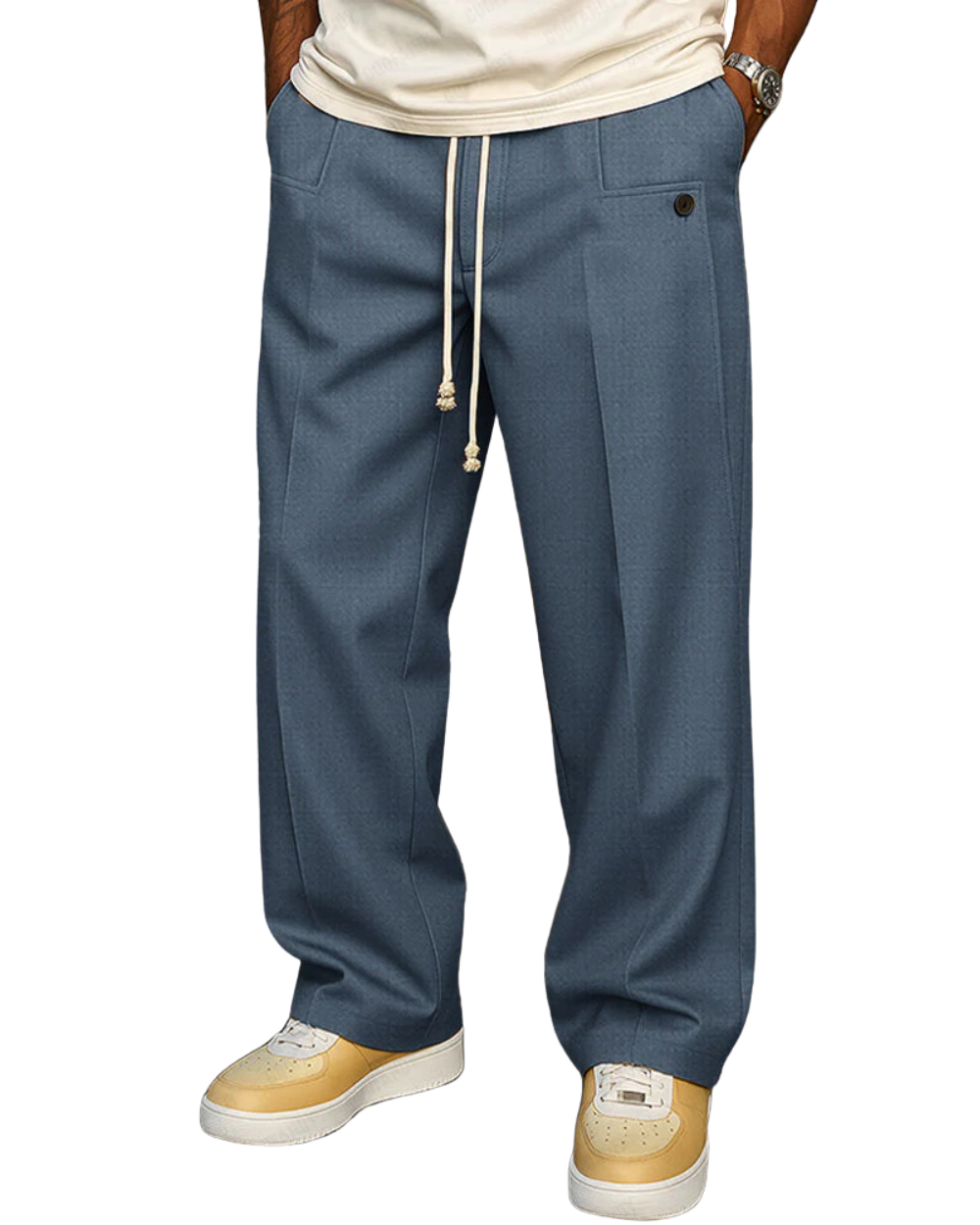 Pantalon habillé homme coupe ajustée en plusieurs coloris