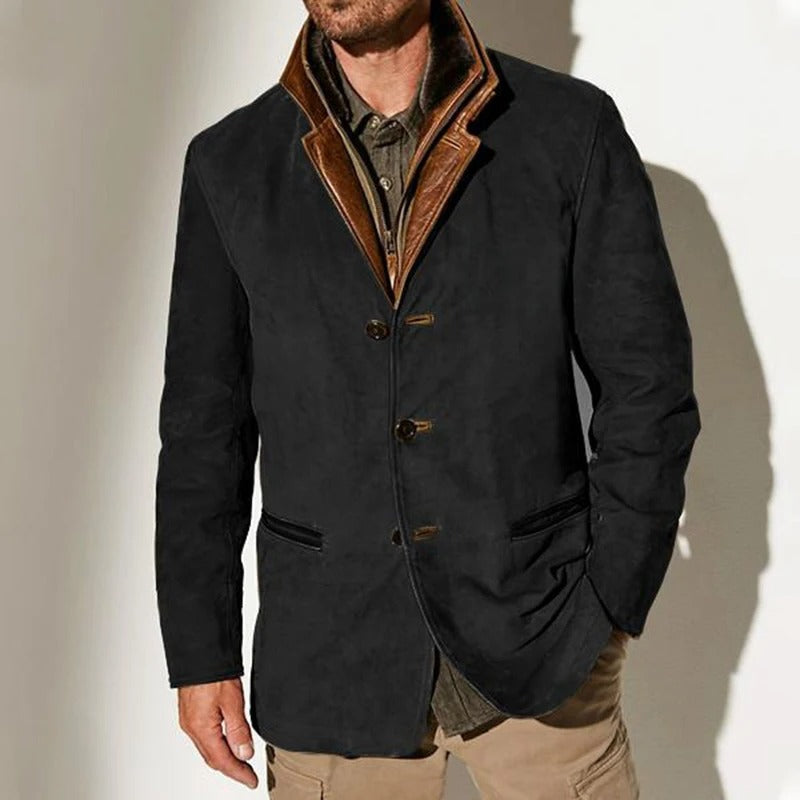 Veste urbaine d'extérieur pour homme - noir