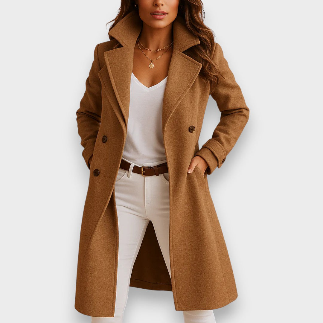 Camille | Manteau Long Élégance Parisienne