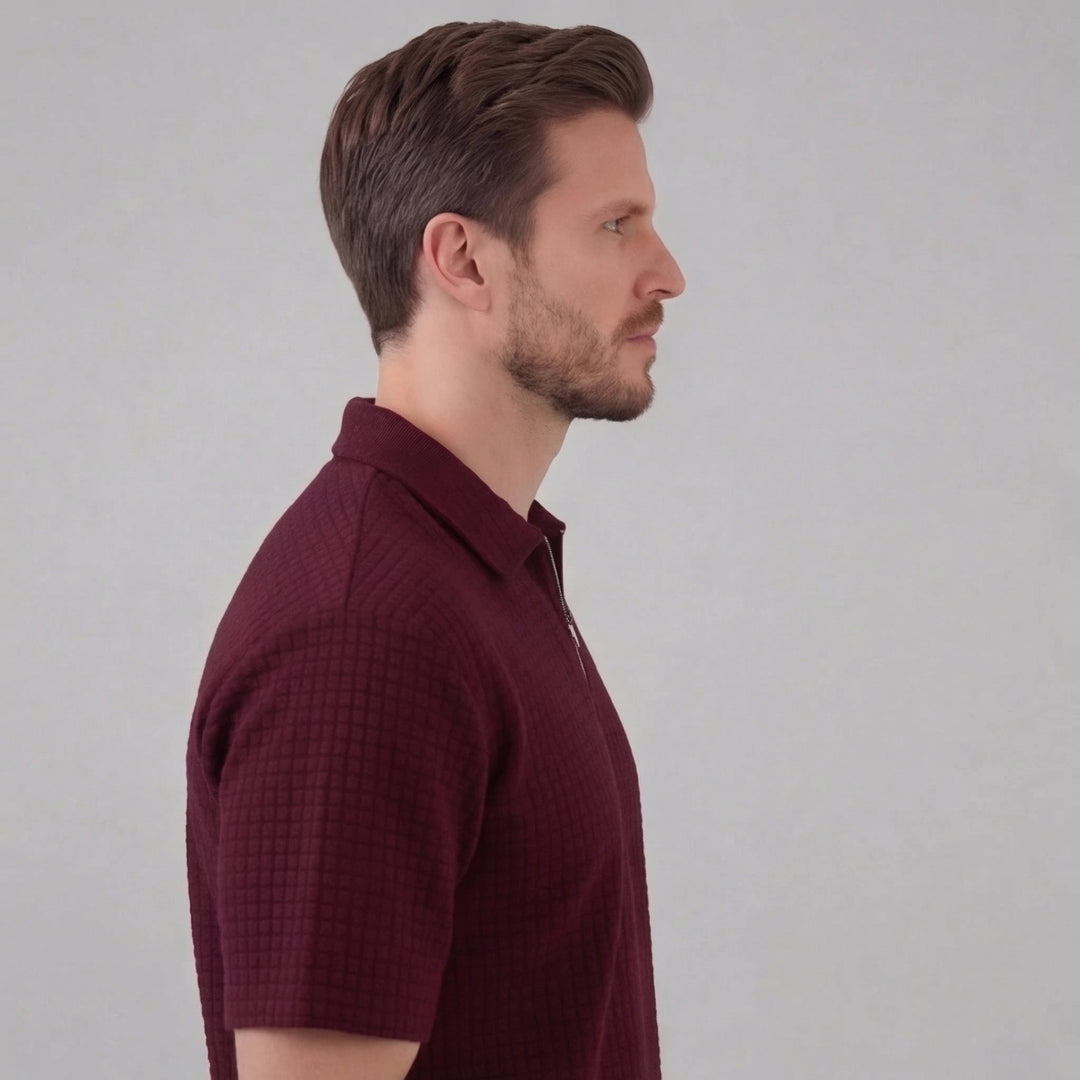 Mathieu | Ensemble Homme Été Polo Demi-Zip
