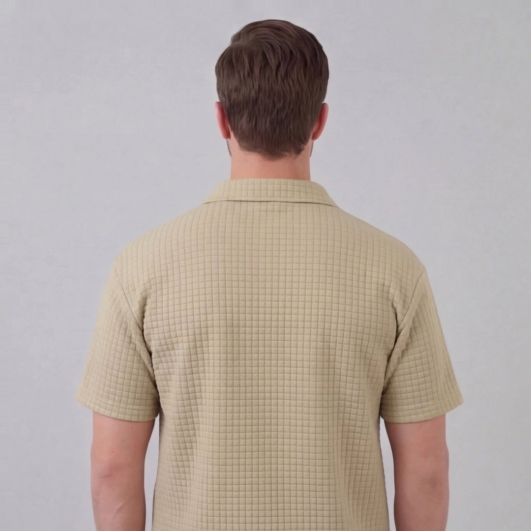 Mathieu | Ensemble Homme Été Polo Demi-Zip