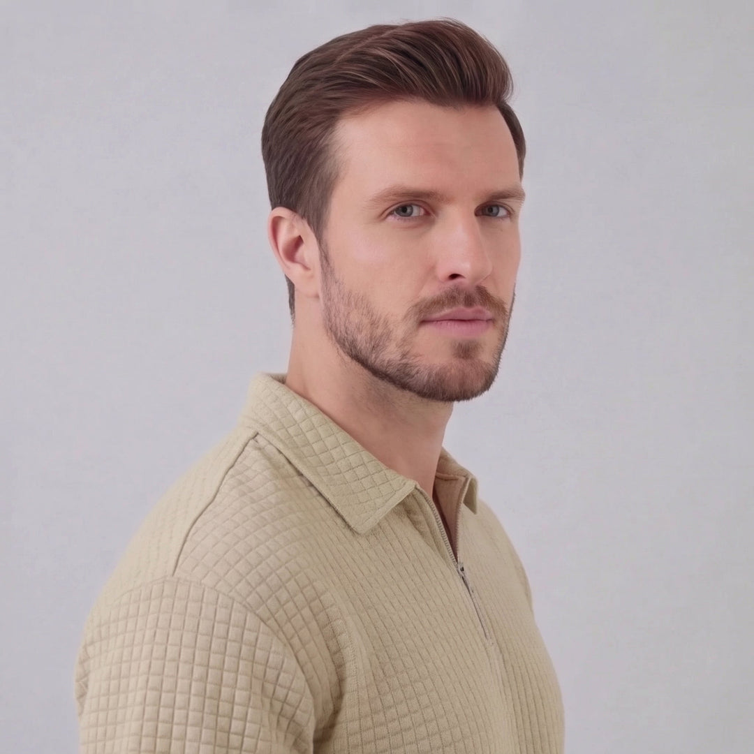 Mathieu | Ensemble Homme Été Polo Demi-Zip