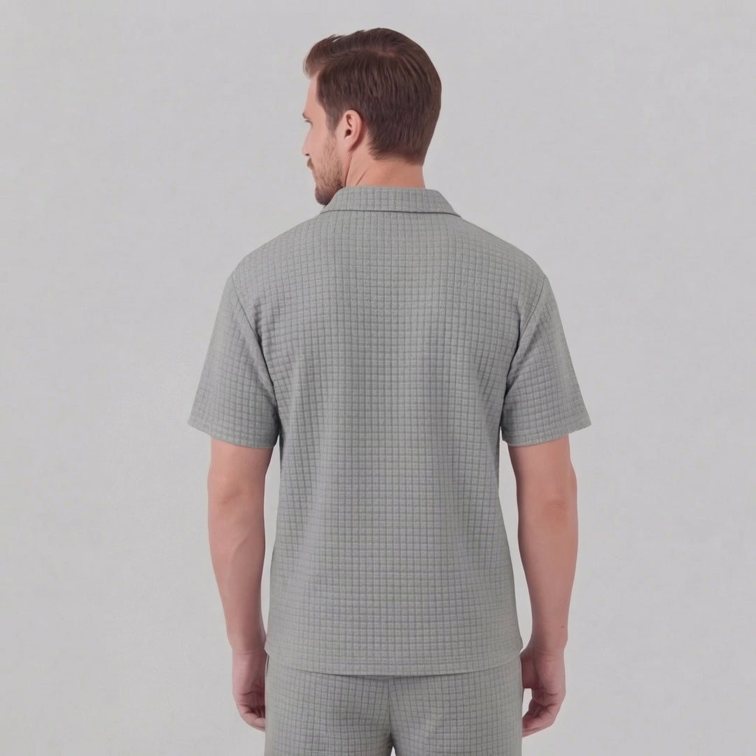 Mathieu | Ensemble Homme Été Polo Demi-Zip