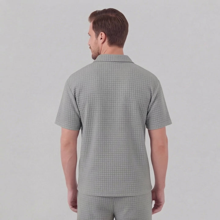 Mathieu | Ensemble Homme Été Polo Demi-Zip